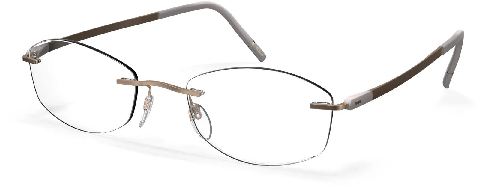 Silhouette The Dawn Demo Rimless 5573 Eyeglasses - view 71